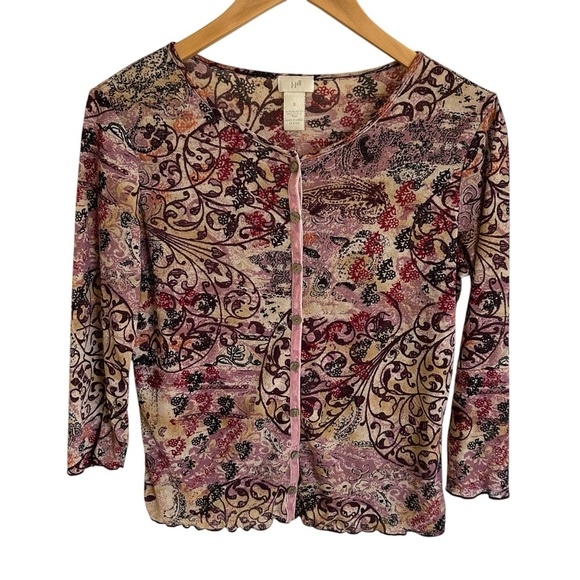 J. Jill Multicolor Button Down Shirt - Picture 1 of 5